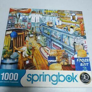 Springbok puzzle 1000 The Bait Shop 24×30" used all pieces There